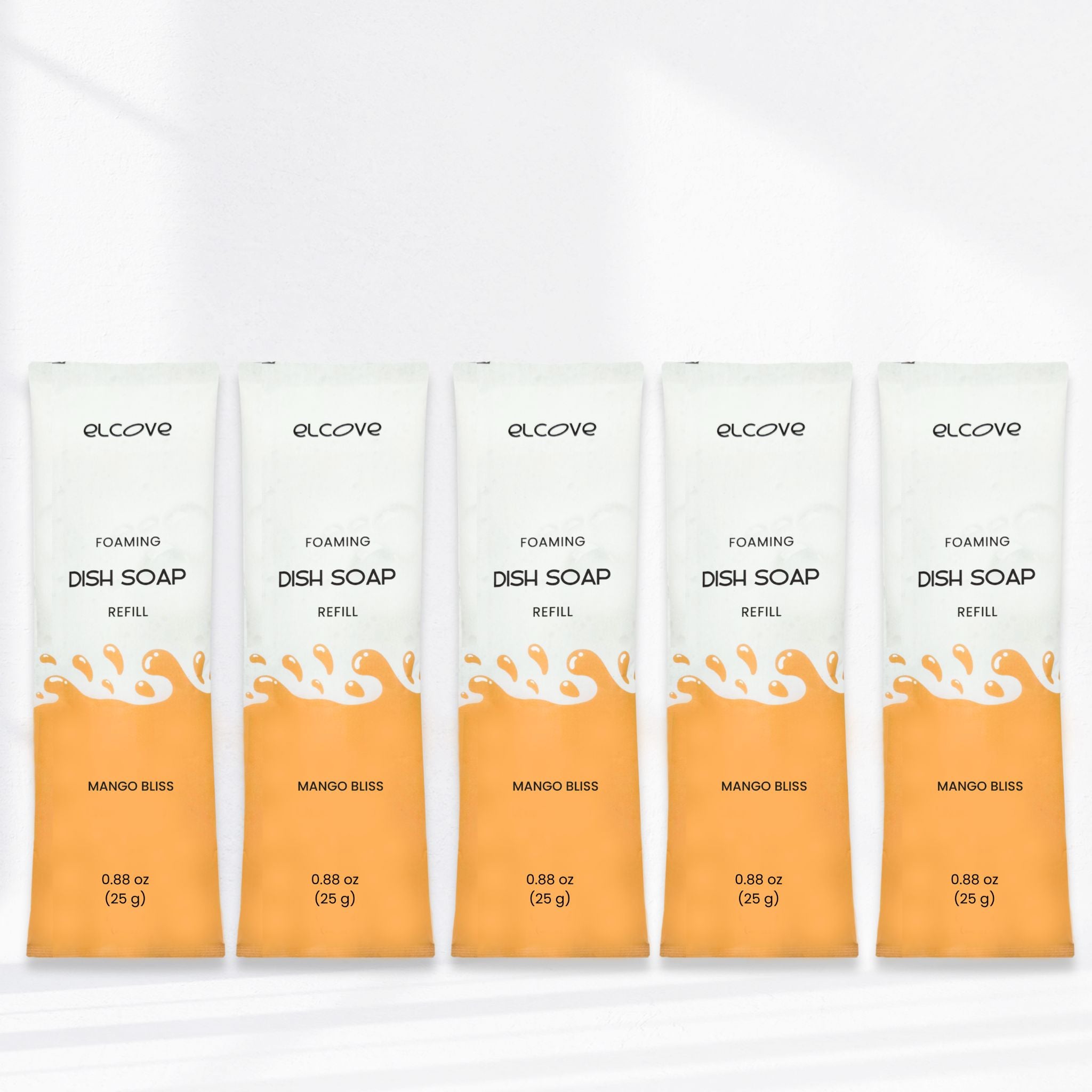 Foaming Dish Soap Refills (Sets of 5,10 or 15 Refills) - Mango