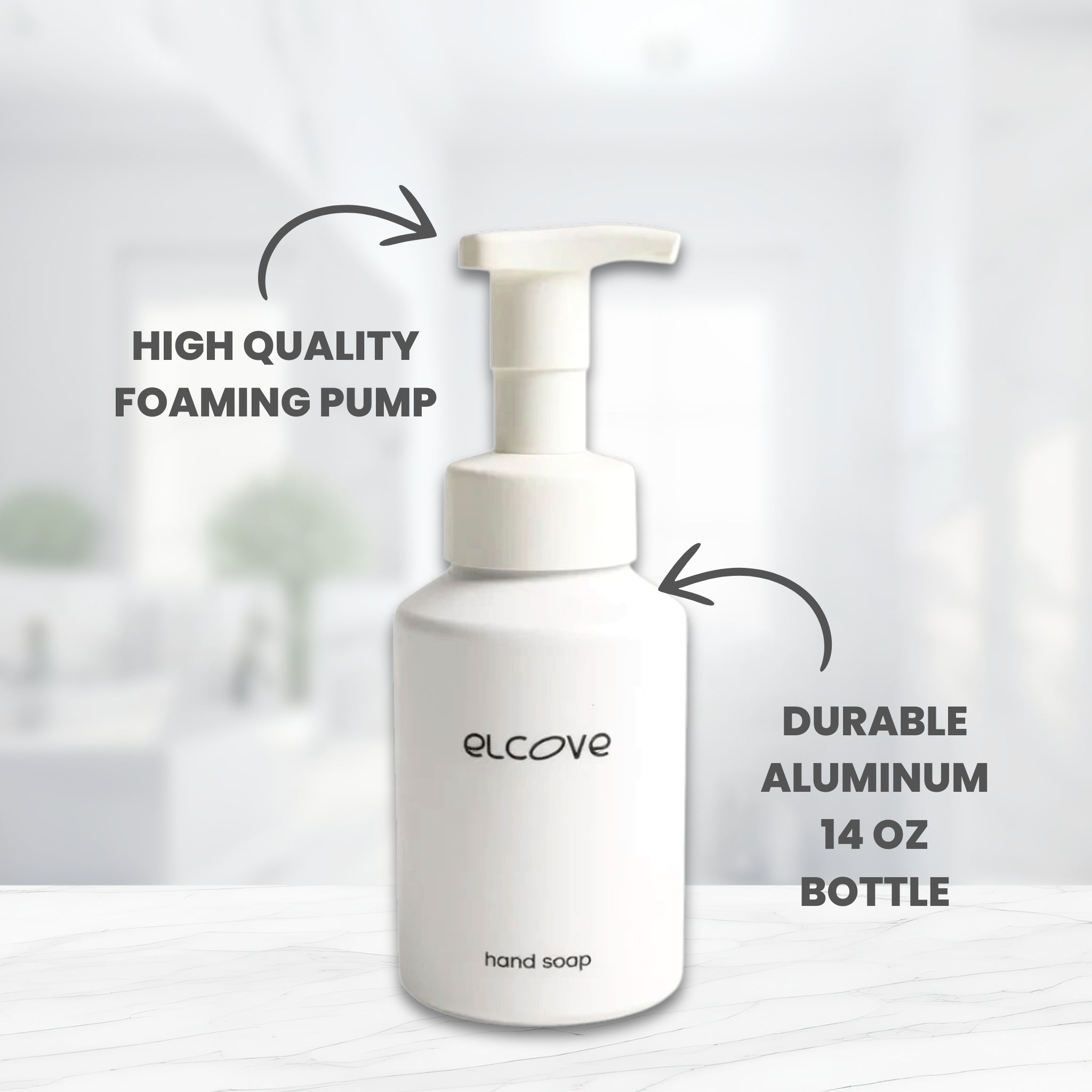 Reusable Aluminum Hand Soap Bottles - Set of 2