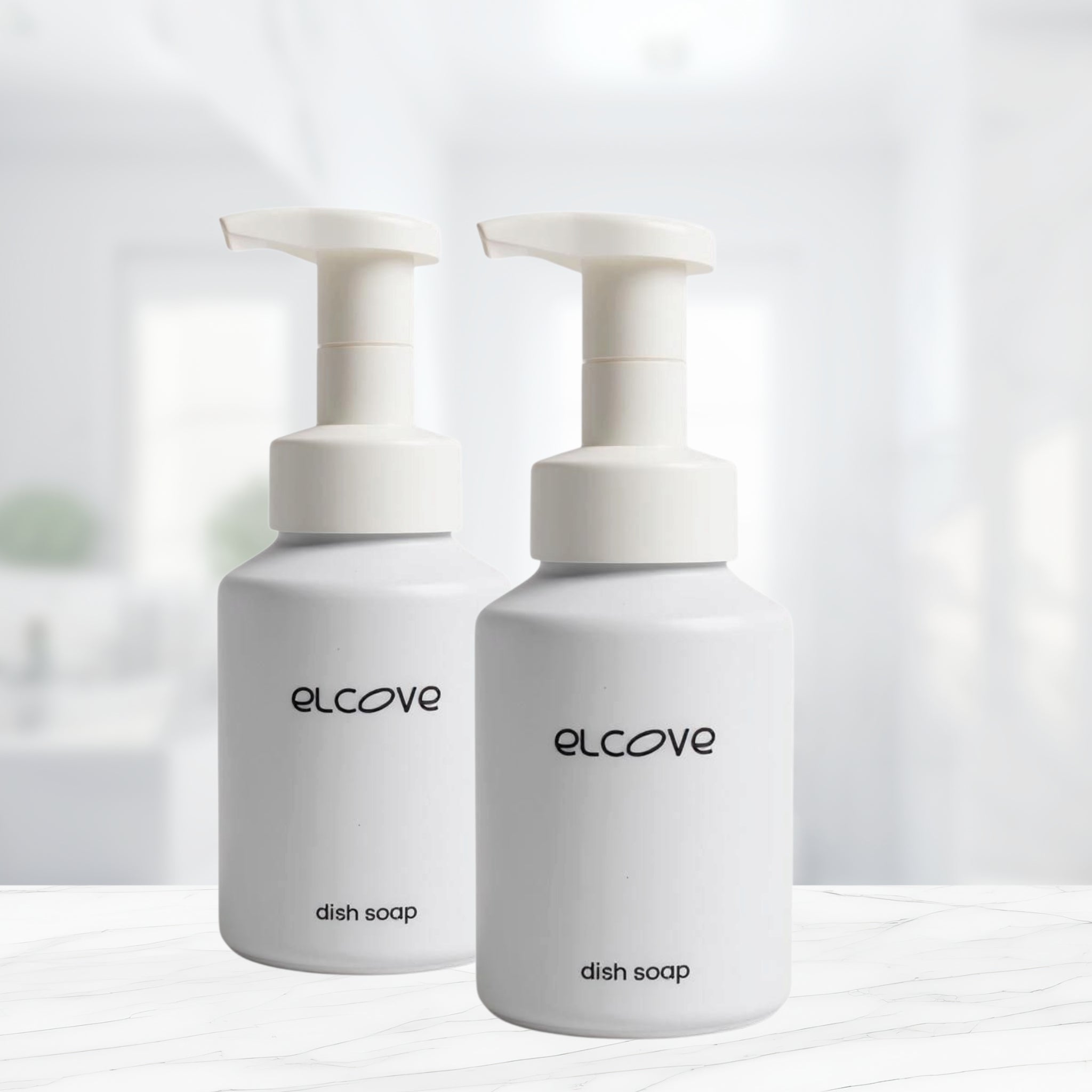 Reusable Aluminum Dish Soap Bottles - Set of 2