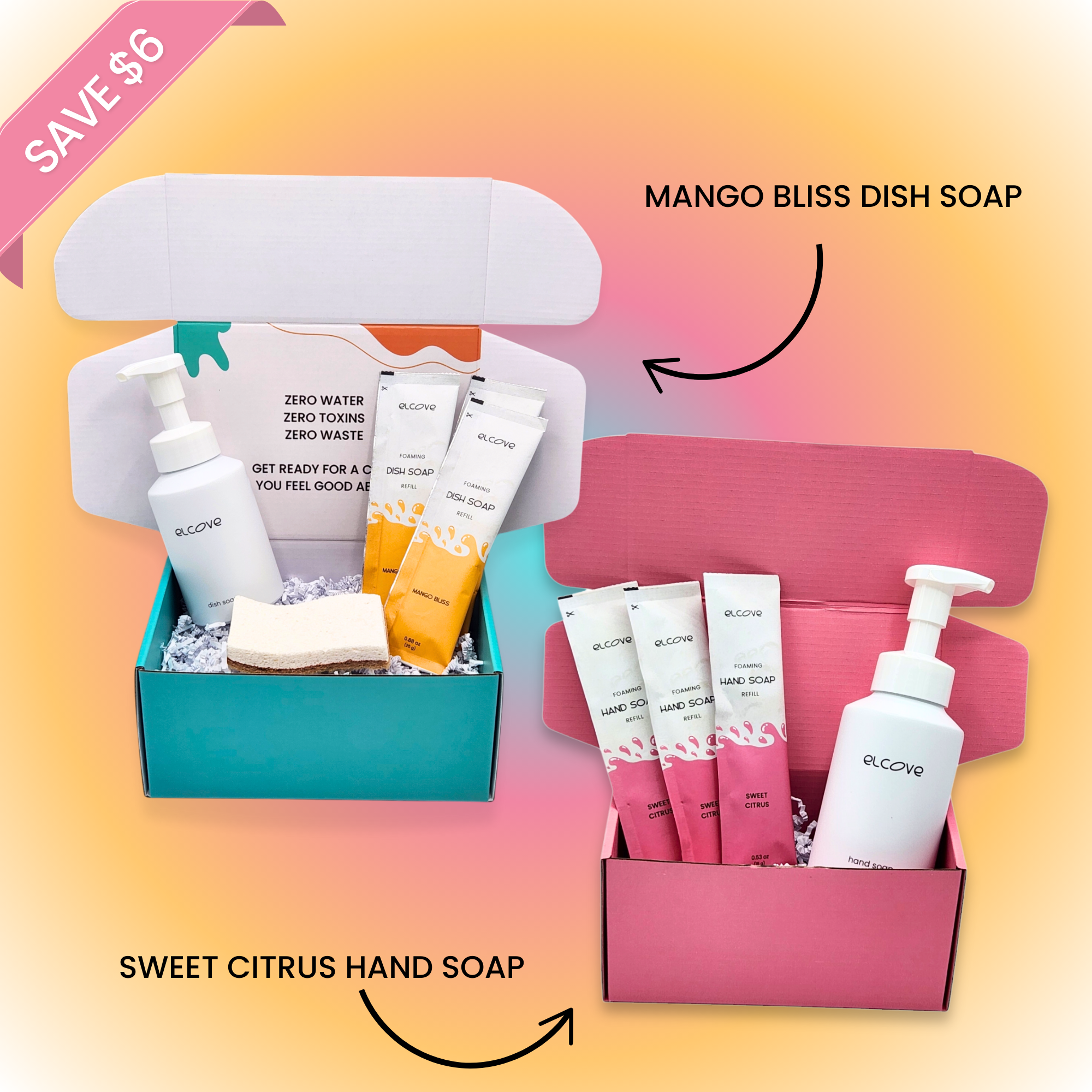 Hand and Dish Soap Starter Set Bundle (Scented)