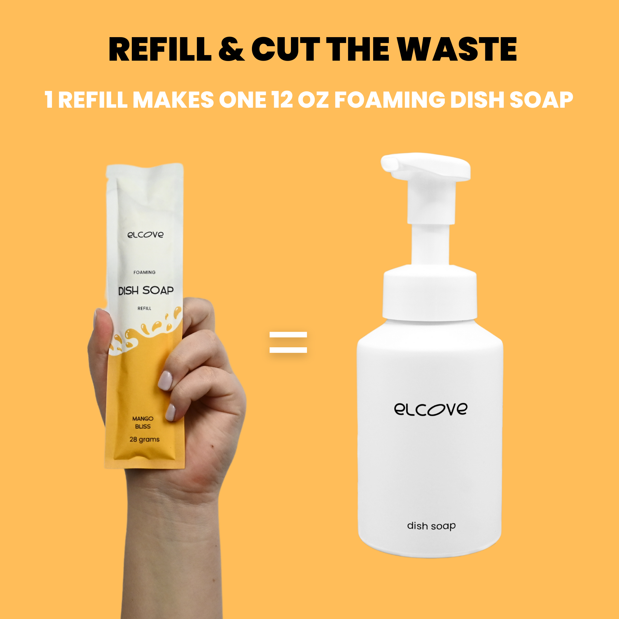 Foaming Dish Soap Starter Set - Mango