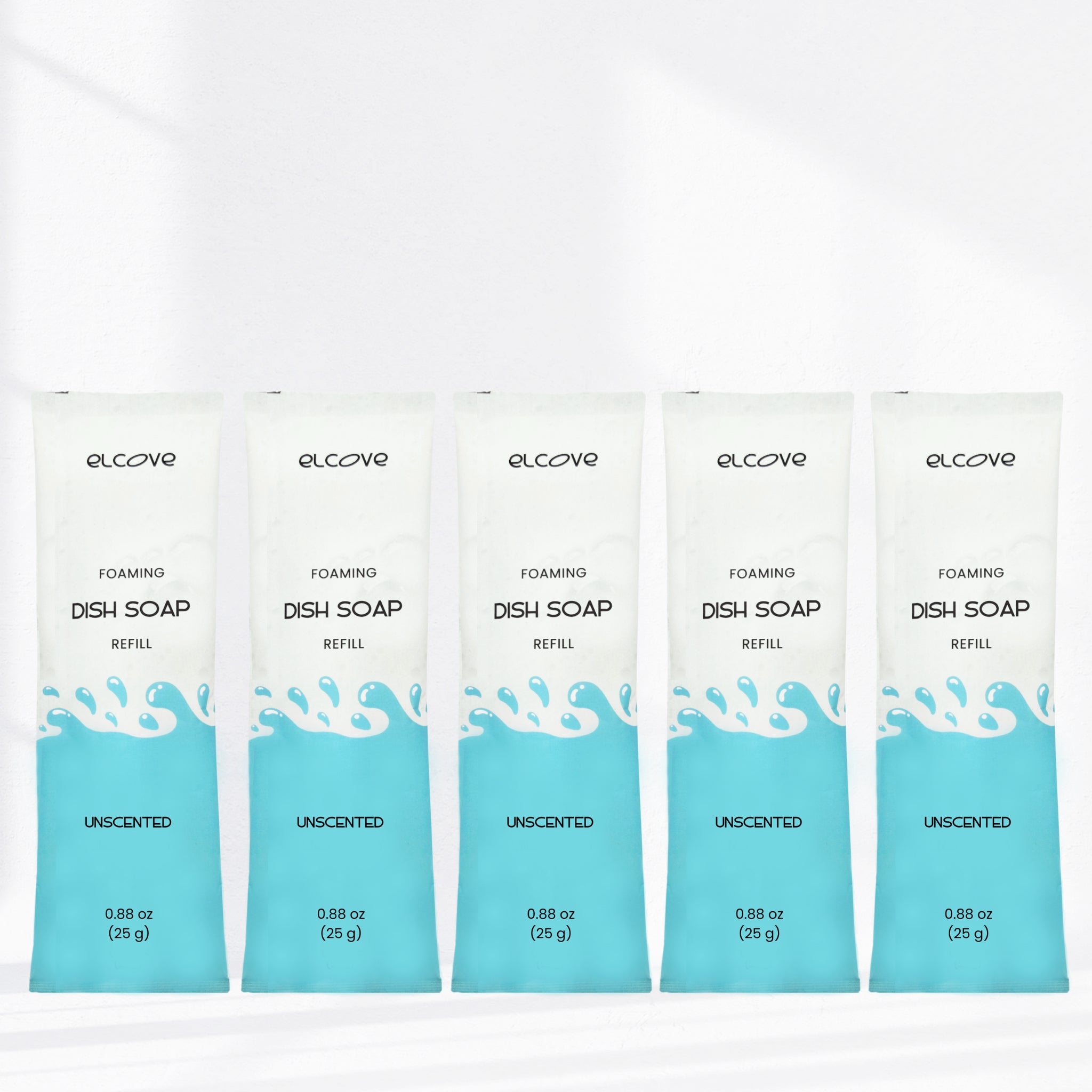 Foaming Dish Soap Refills (Sets of 5,10 or 15 Refills) - Unscented