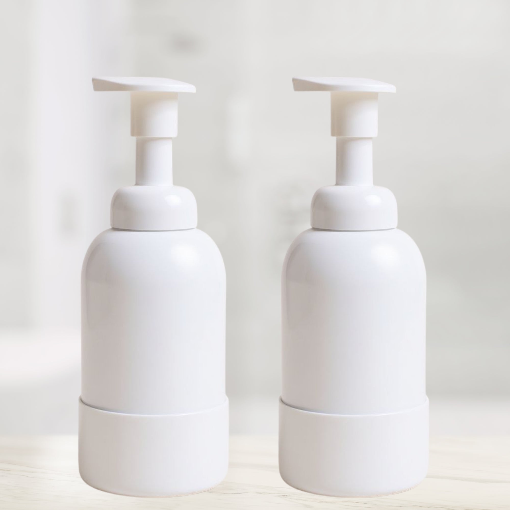 Reusable Glass Foaming Bottles - 2 pack